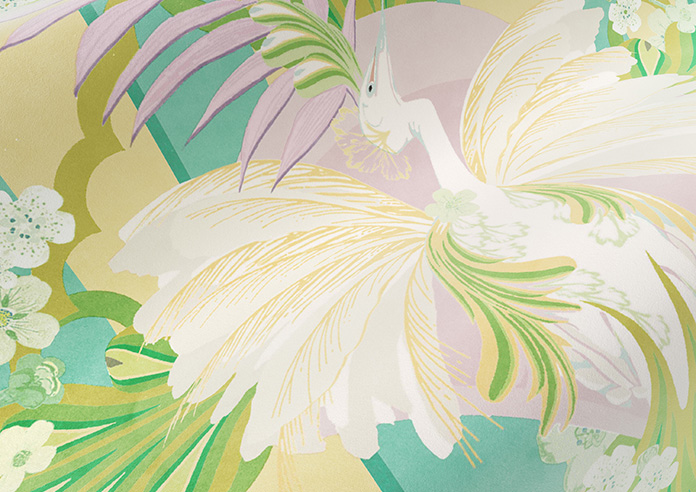 Faded Glamour, Goddess Green Stripe - Made To Measure Curtains - Image 4